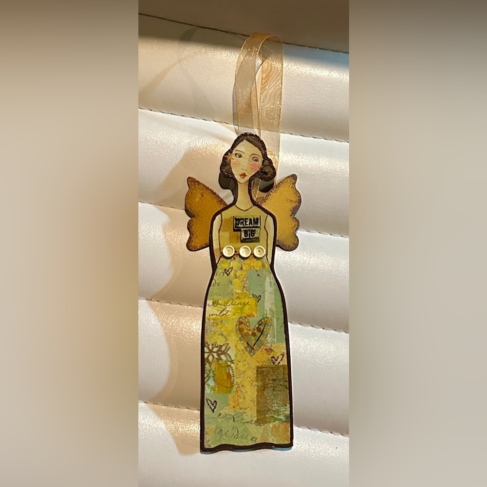 Kelly Rae Roberts Gold and Black Angel Decor